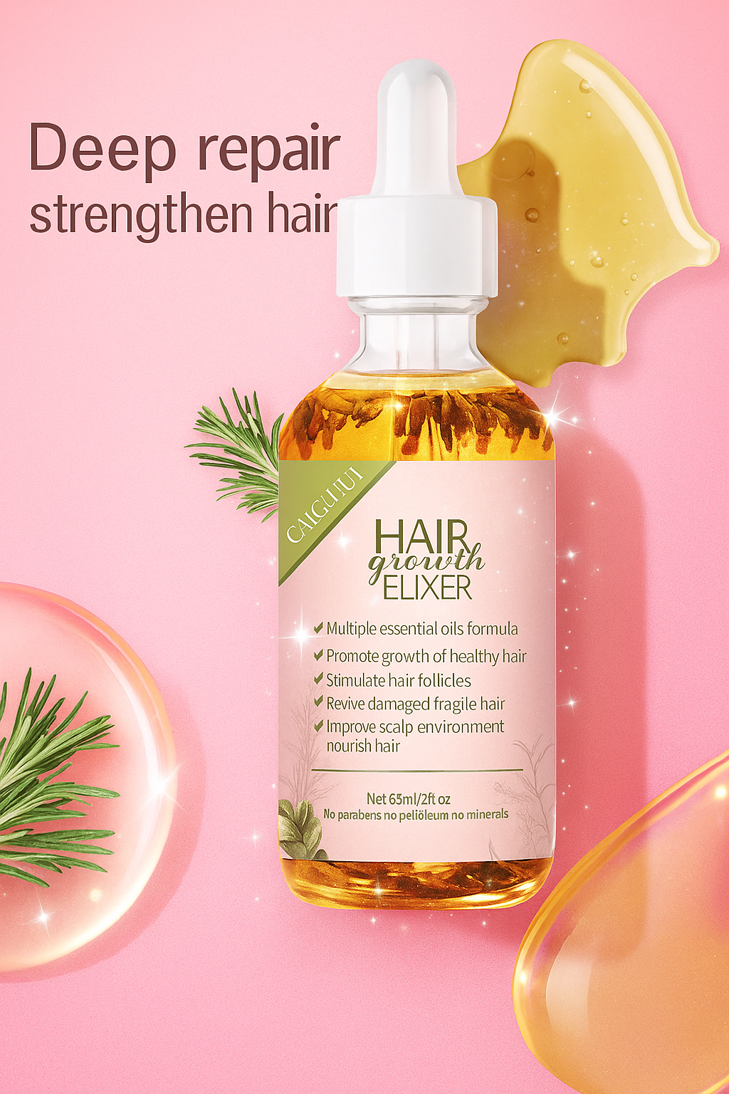 Huile de croissance rapide au romarin