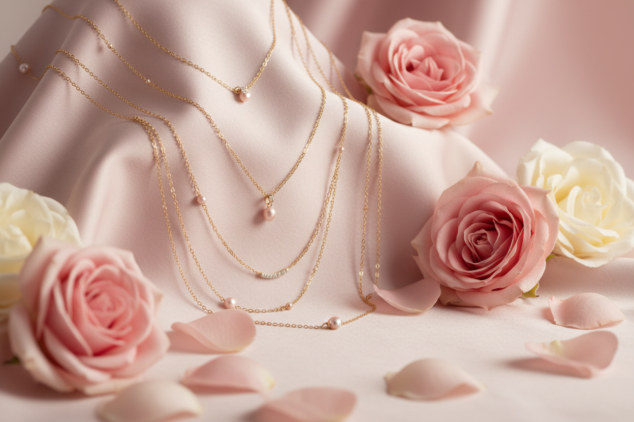 IMAGE BIJOUX CHIC EFFET ROSE POUDRE